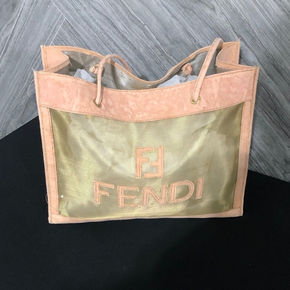 Fendi Handbags - 🌺Authentic FENDI Mesh Tote Bag FF logo🌺